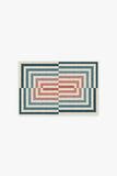 Jonathan Adler Op Art Teal Rug