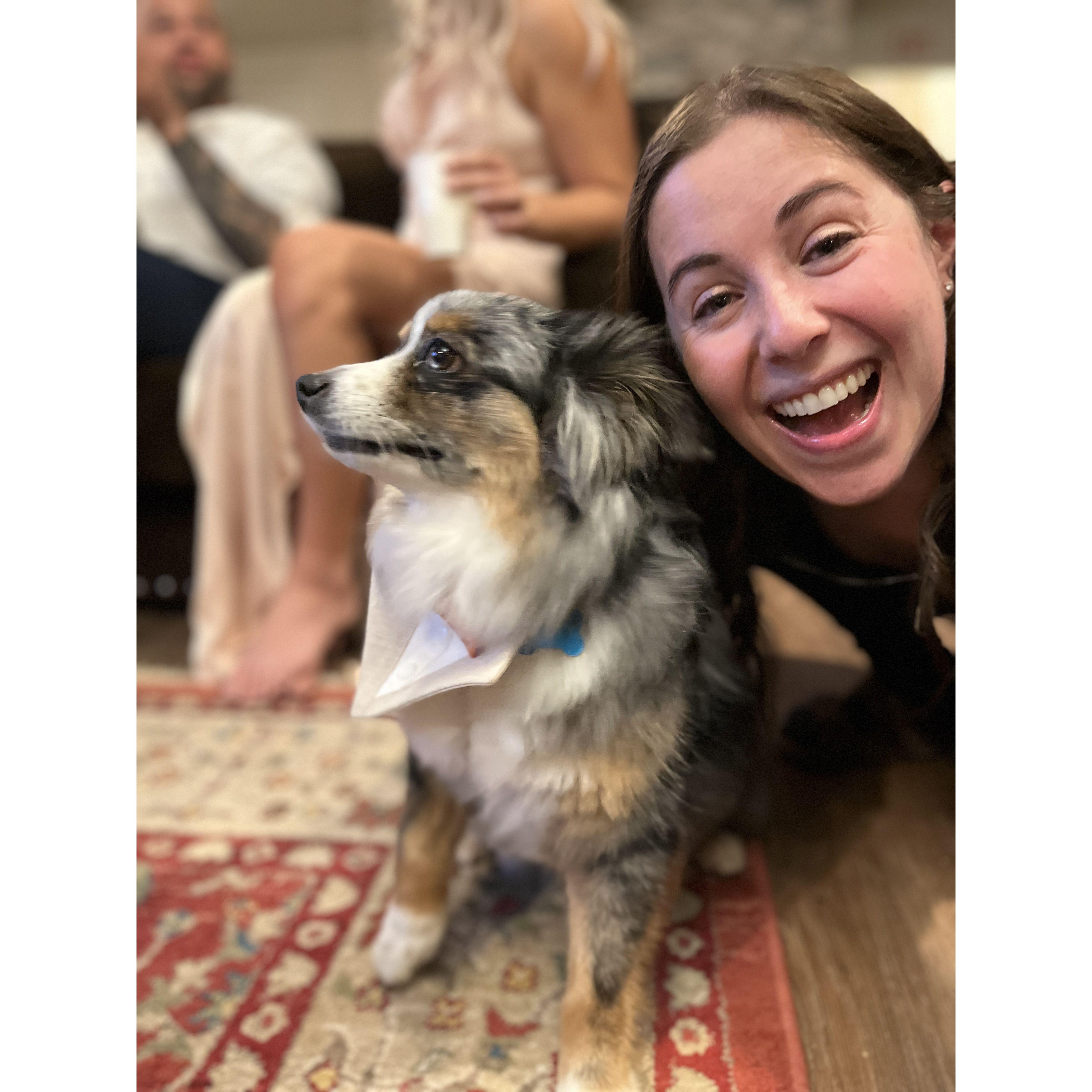 Mollie's literal reaction to any and every dog -R