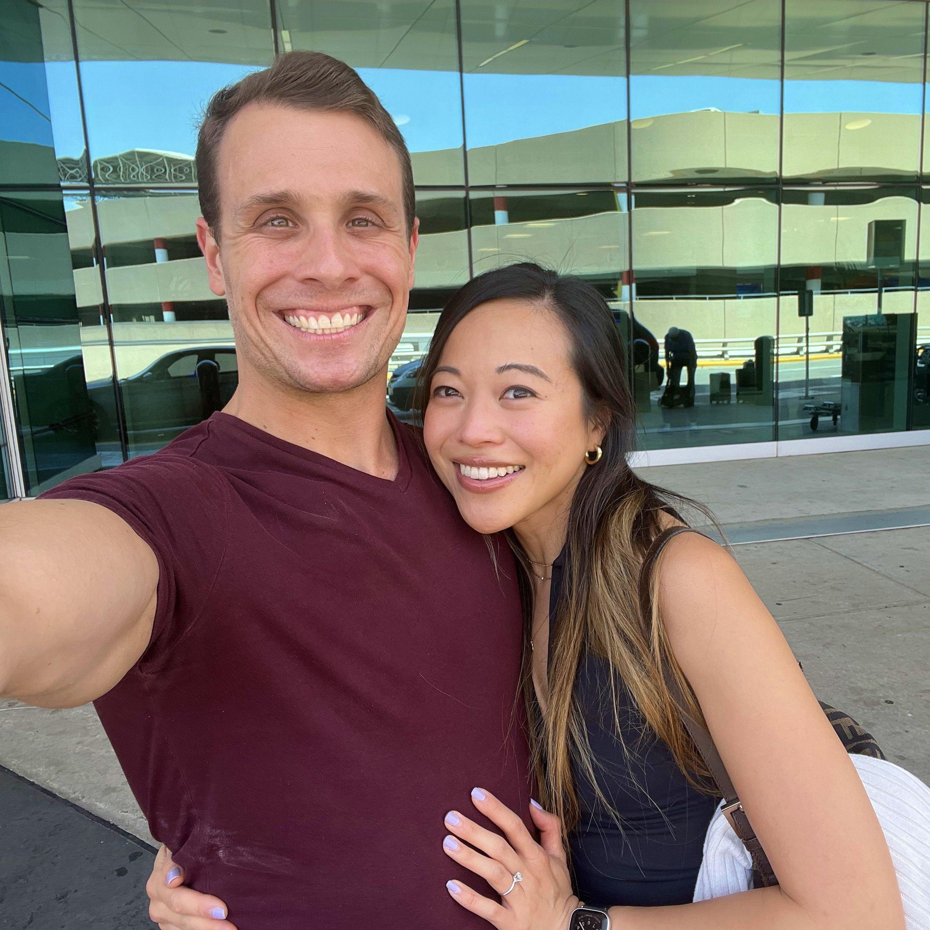 Our last photo together EVER in Houston... Jessi was crying and a wreck!