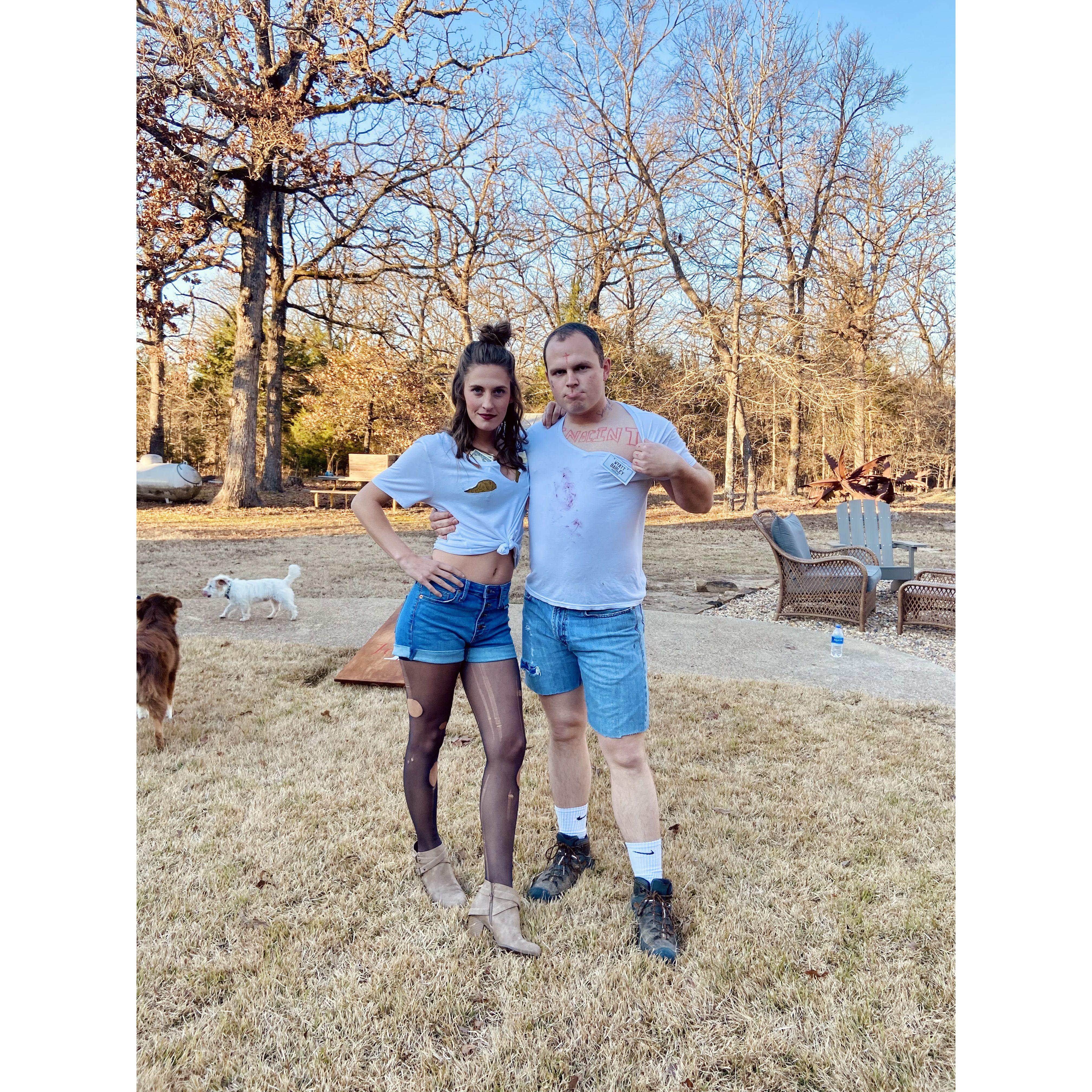 My sister set up a “white trash” murder mystery game for the family. Needless to say, we “killed” it.