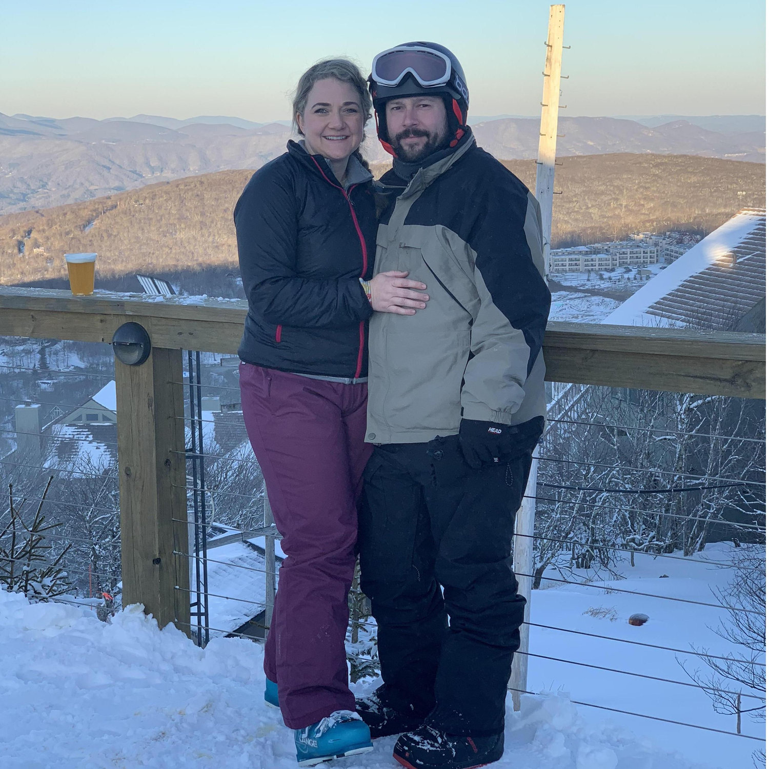 Our first ski trip together at Sugar Mountain.