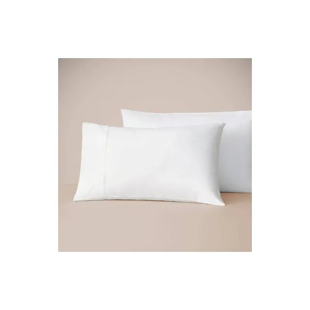 King 600 Thread Count Pillowcase Set White - Eucalypso: Luxurious Sateen Weave, 100% Lyocell, Machine Washable