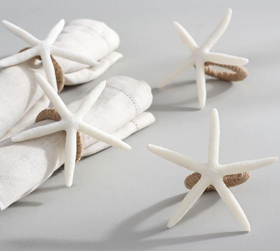 Starfish Napkin Ring, Set of 4