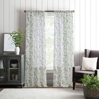 Kensington Garden Print Curtain Panel, Set of 2