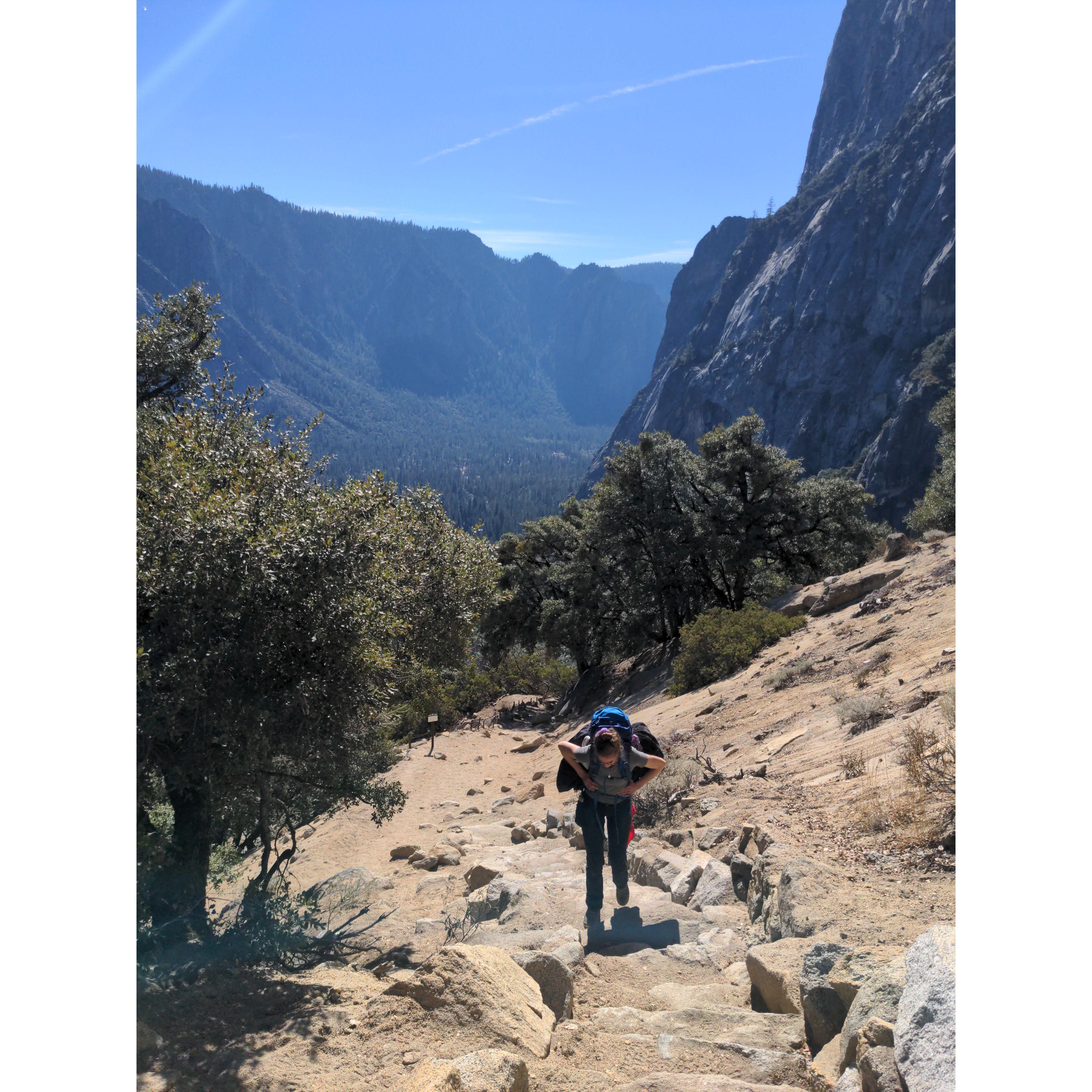Yosemite National Park; Backpacking trip