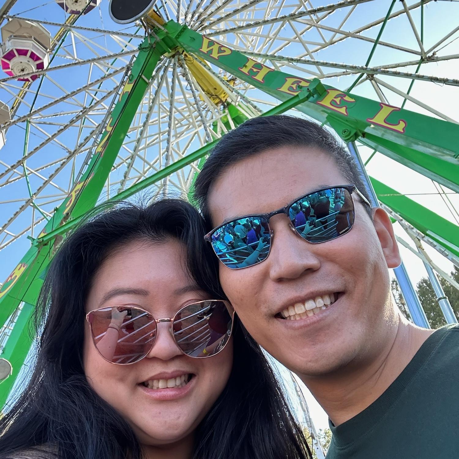 Local Strawberry festival, releasing our inner kid with fair rides