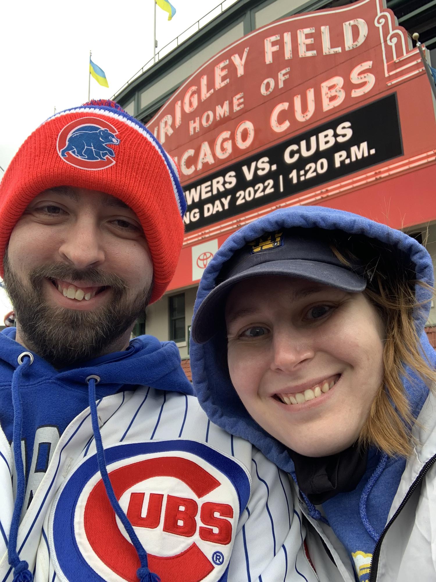 Cubs and Brewers 2022 Opening Day from Wrigley Field