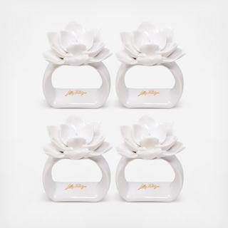Ceramic Napkin Ring, Set of 4