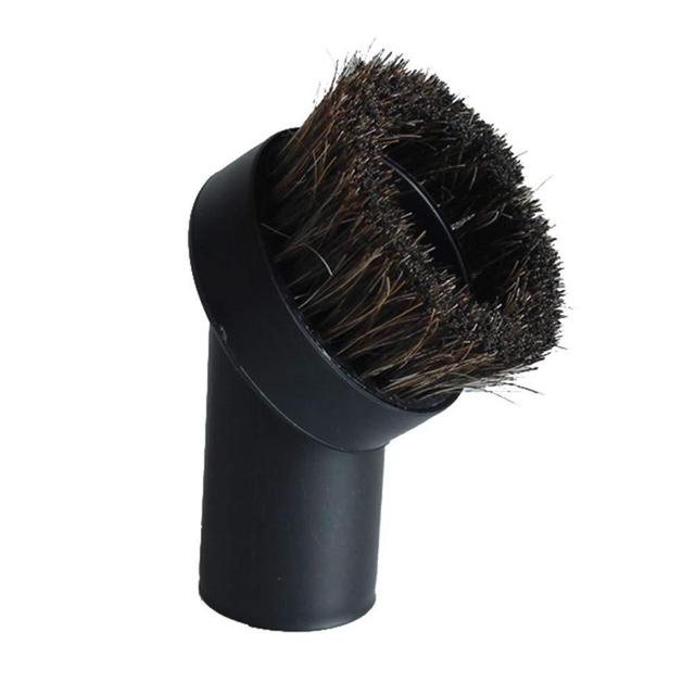 Vacuum Attachment Replacement Round Dusting Brush Soft Bristle 1.25" 1-1/4" 32mm Black Brush for Most Brand Accepting 1.25'' Vacuum Hose