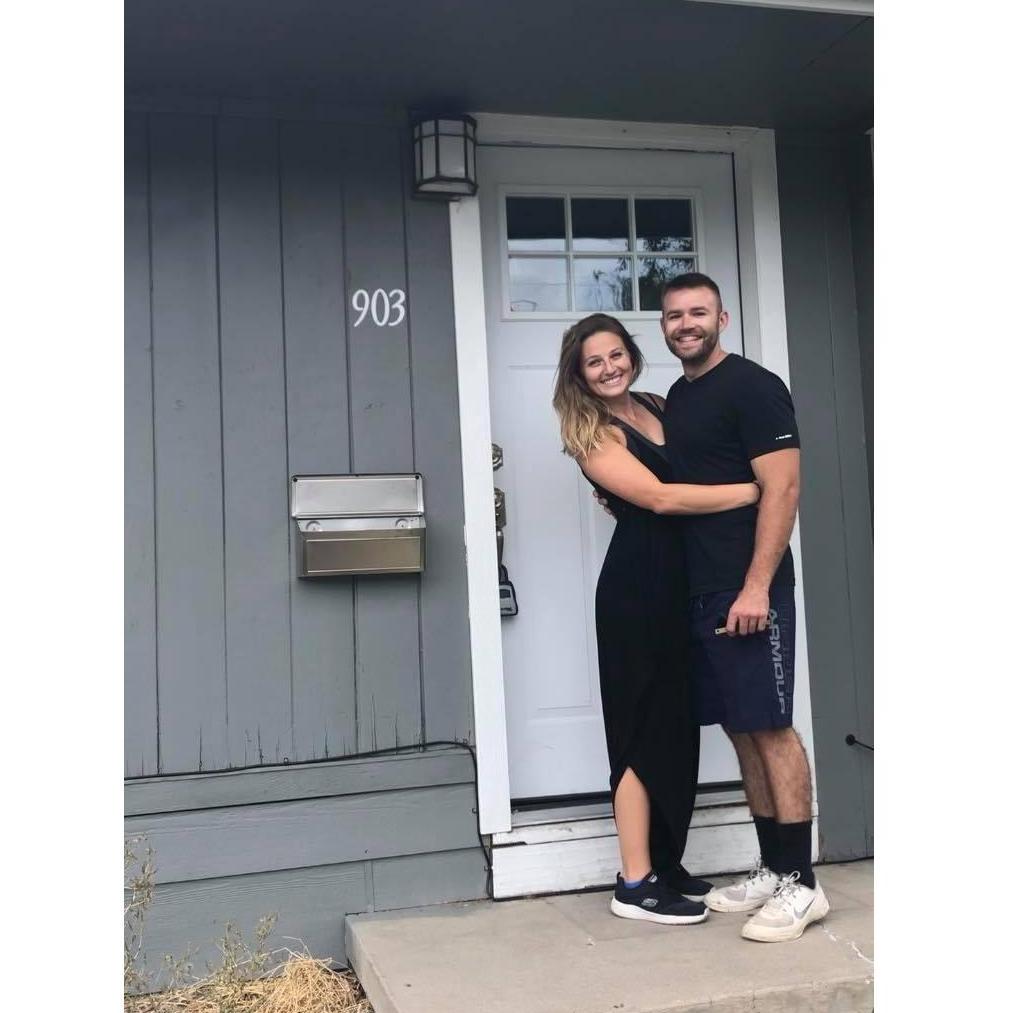 Our first house together.