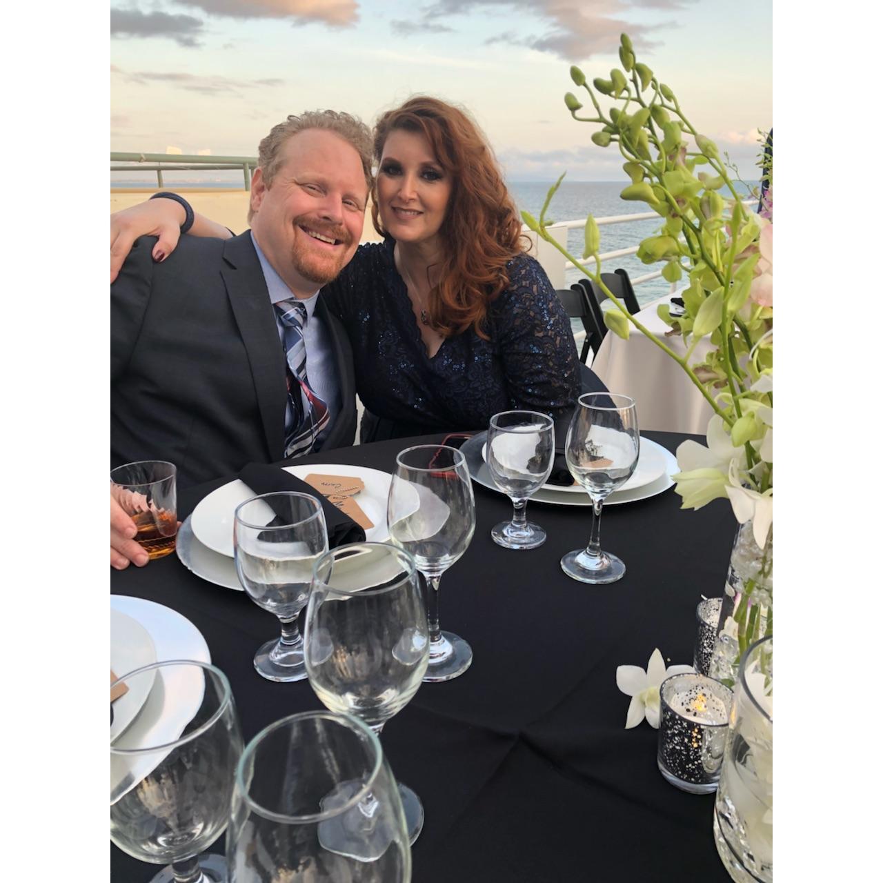 My Maid of Honor, Lilly and her husband Chato, at our Reception.