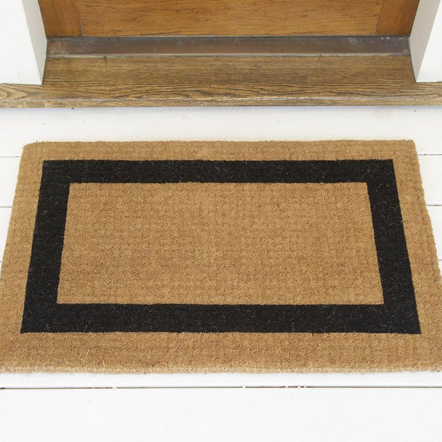 Picture Frame Extra-Large Doormat, 30 x 48", Black