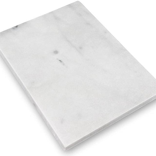 Greenco GRC0552 White Marble Pastry Board, 16 x 12
