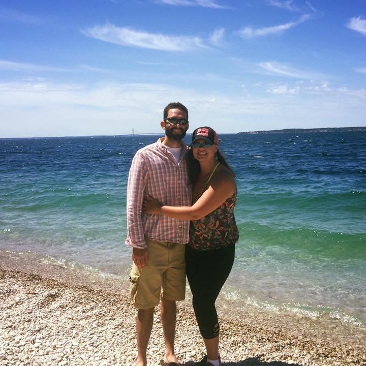 On Mackinac Island during their one year anniversary Straits of Mackinac trip
4th of July weekend 2016