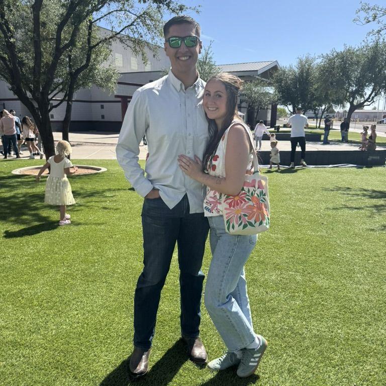 Us enjoying a Sunday at church!