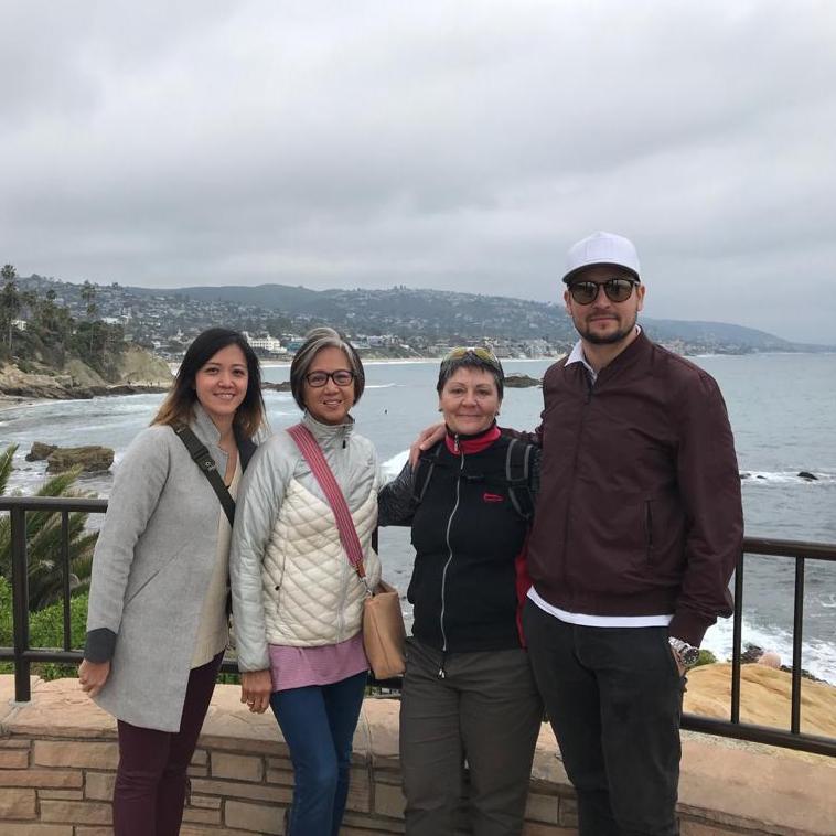 Laguna Beach, CA with our mums