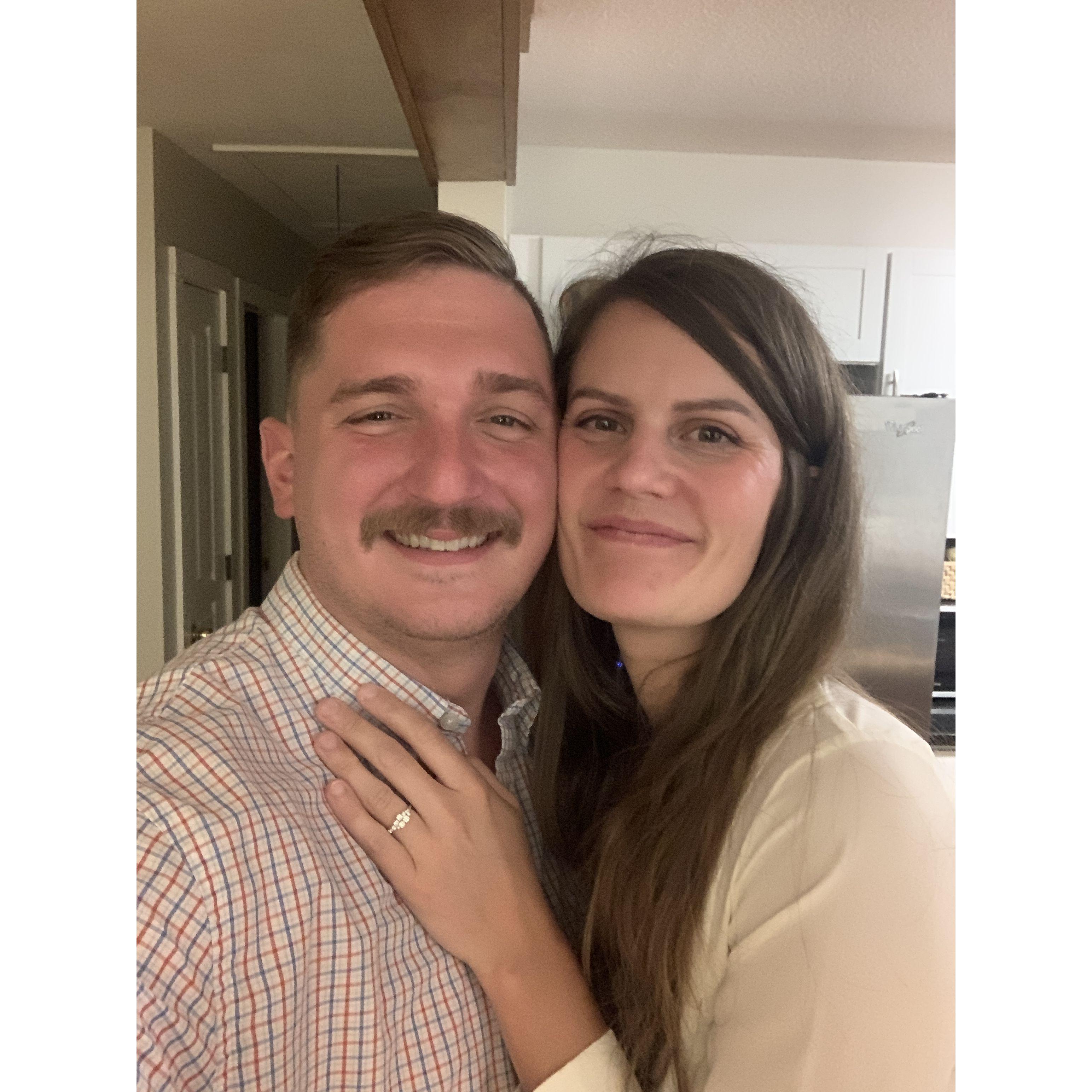 The night we got engaged!