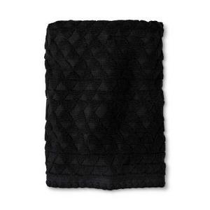 Triangle Embossed Woven Bath Towel Black - Threshold™