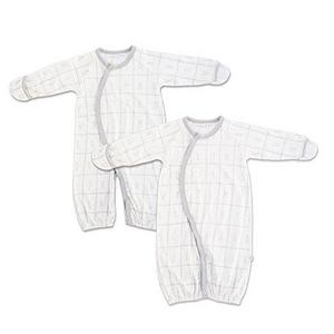 TEALBEE: Unisex Sleepgown for Baby Girl & Boy - Bamboo & Cotton Convertible Nightgown With Foldable Hand Covers & Snaps - Newborn & Infant Sleepwear / Pajama (0-6 months, Converter