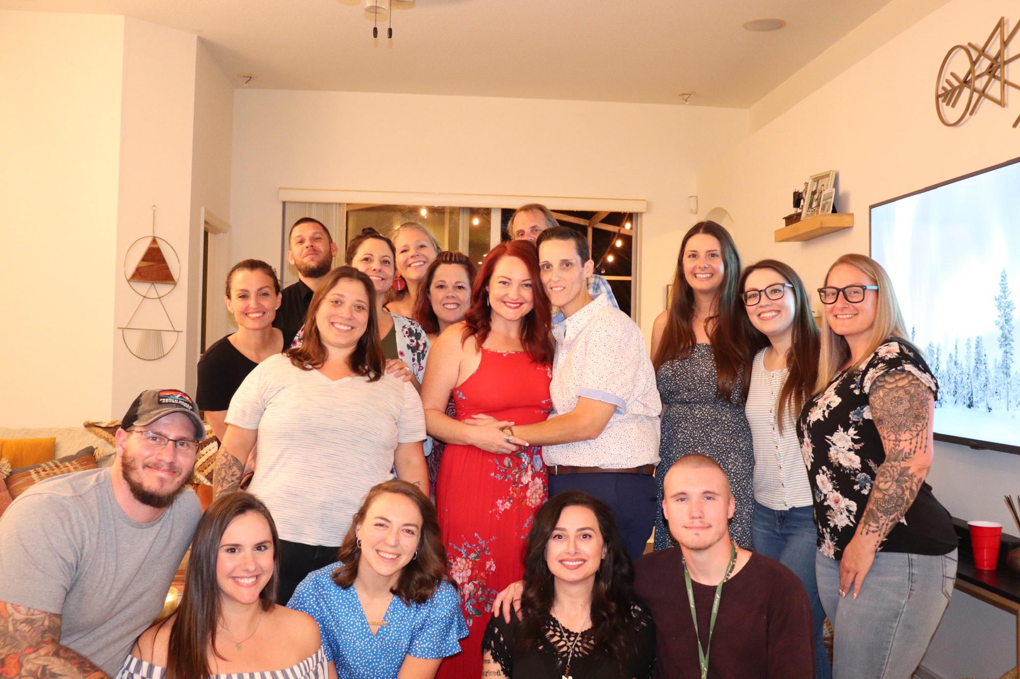 Surprise engagement party thrown by our amazing friends, and hosted by MOH Megan 🥰