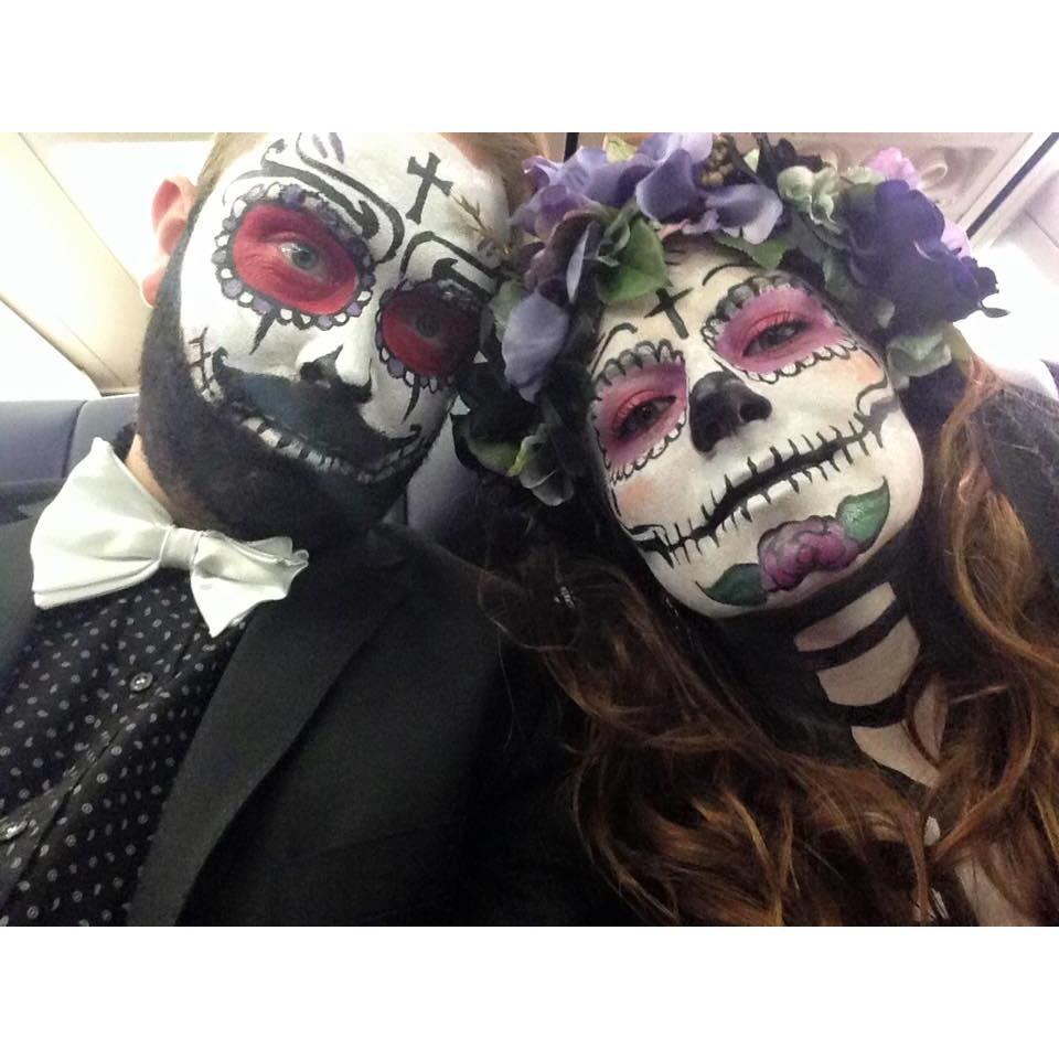 Halloween in Philadelphia, our first trip together.
