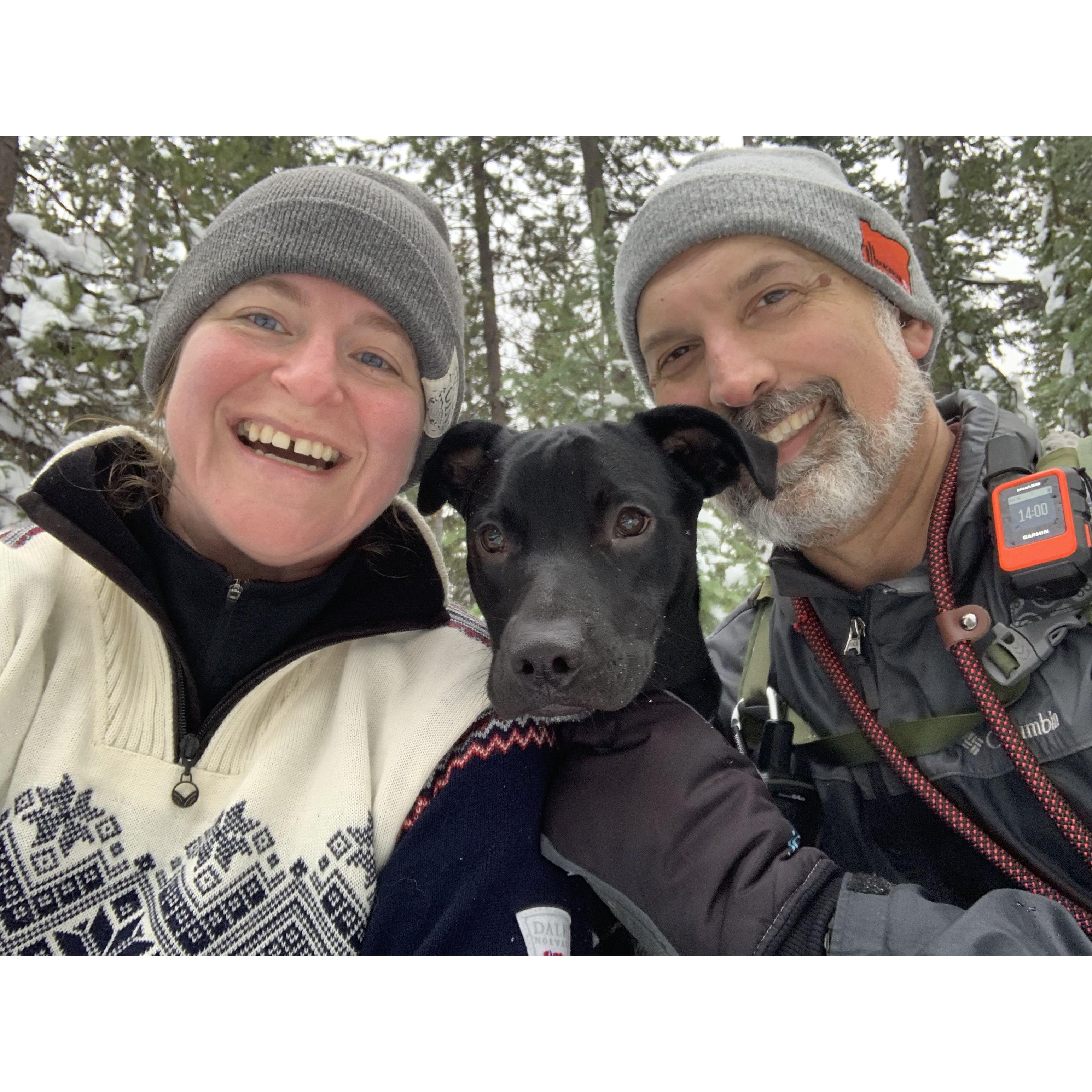 Theo has mixed feelings about skiing.