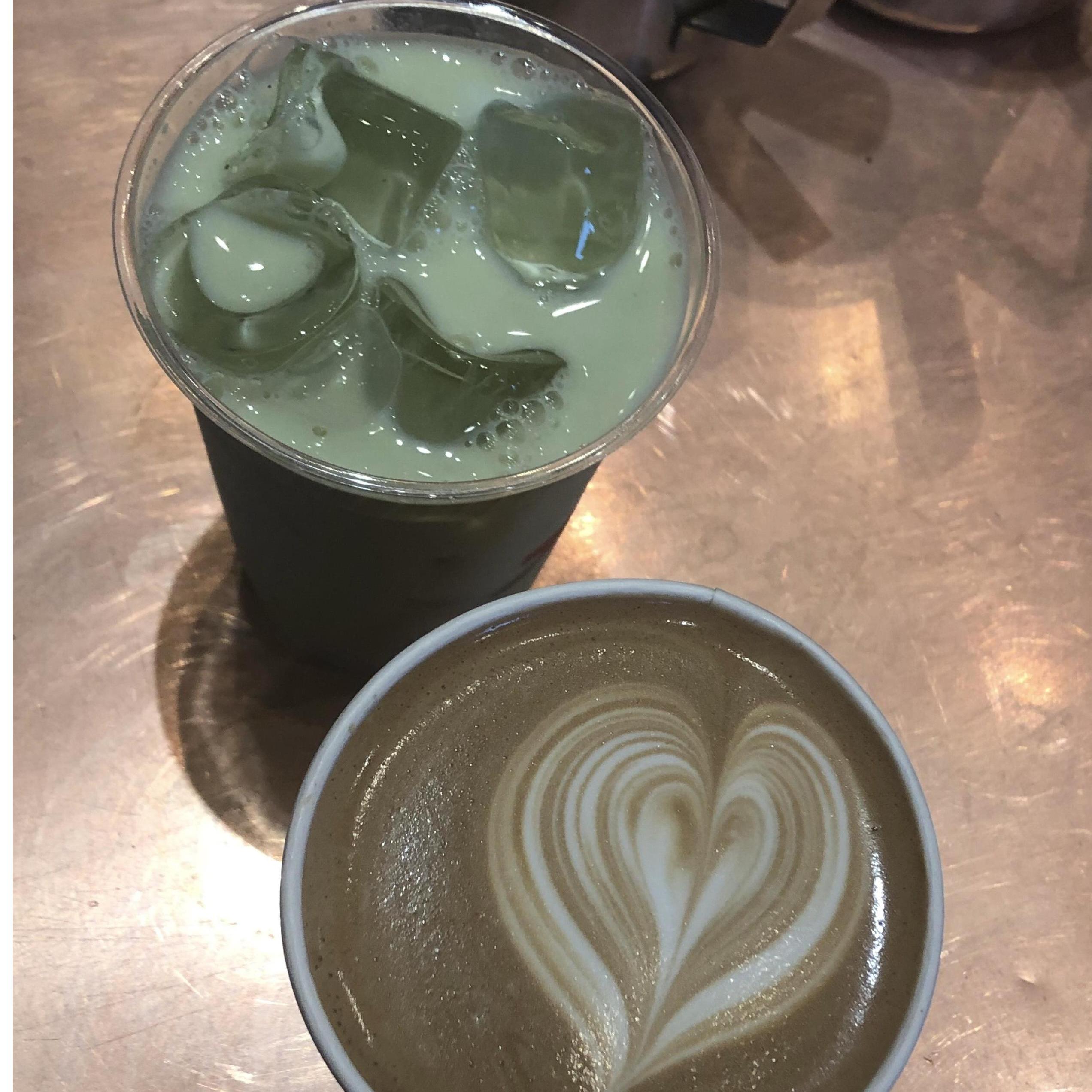 First coffee date 09/25/2018 and the day Jesse told Adelene he liked her <3 Can you guess whose drink belongs to who ?