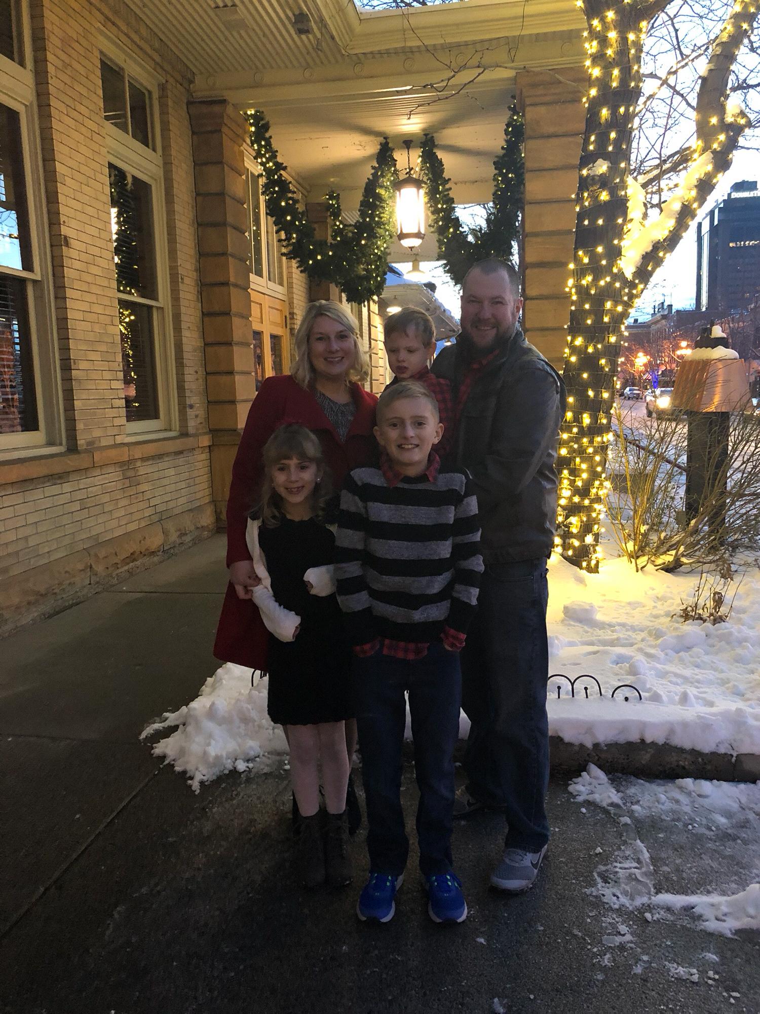 Downtown Billings with the family
