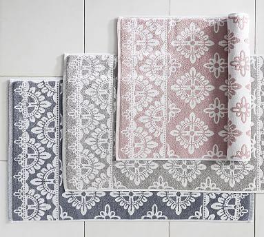 Alva Jacquard Organic Bath Mat