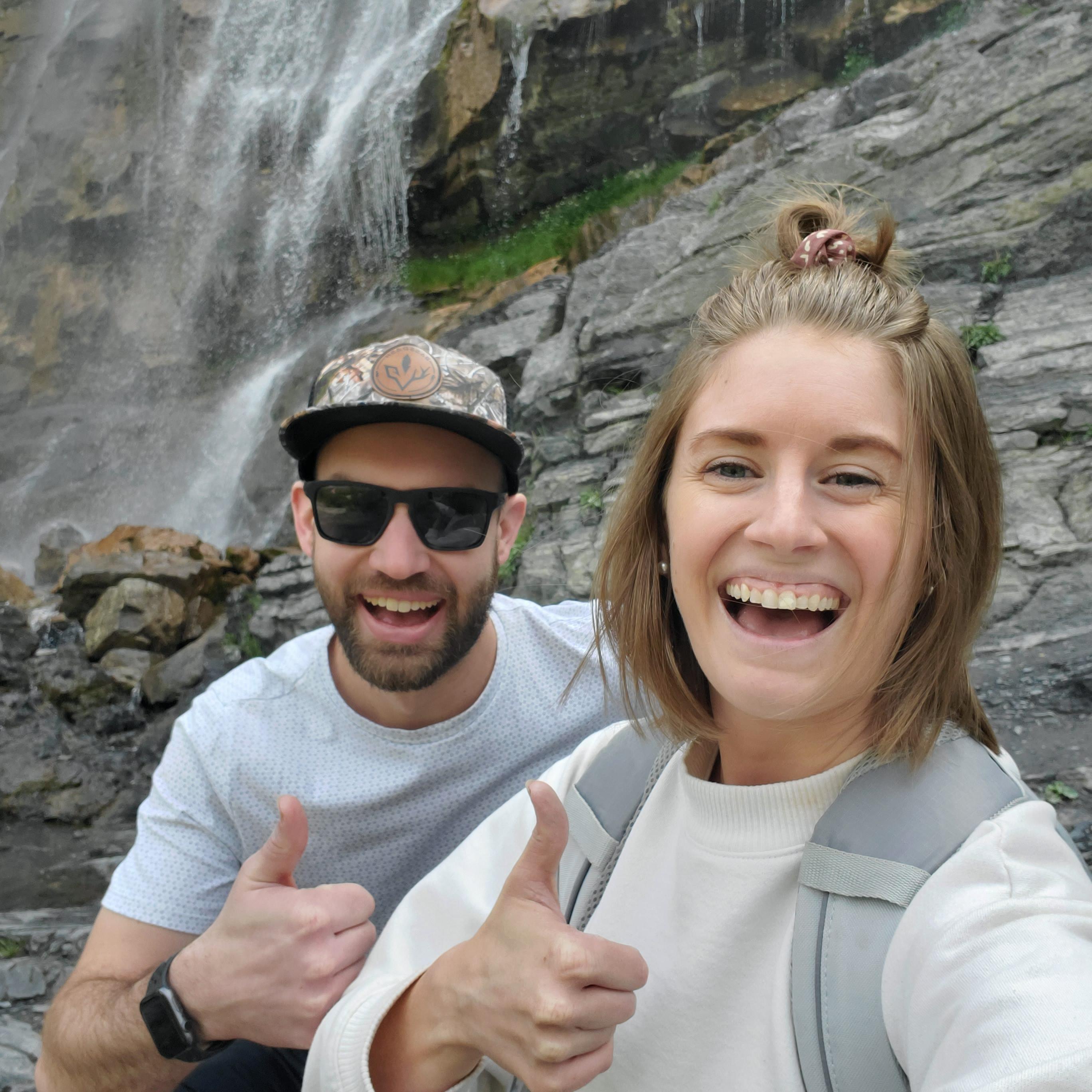 We hiked up to see the bridal falls up close in Utah!