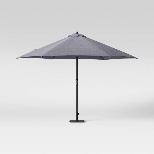 10' Patio Umbrella DuraSeason Fabric™ Charcoal Gray - Threshold™