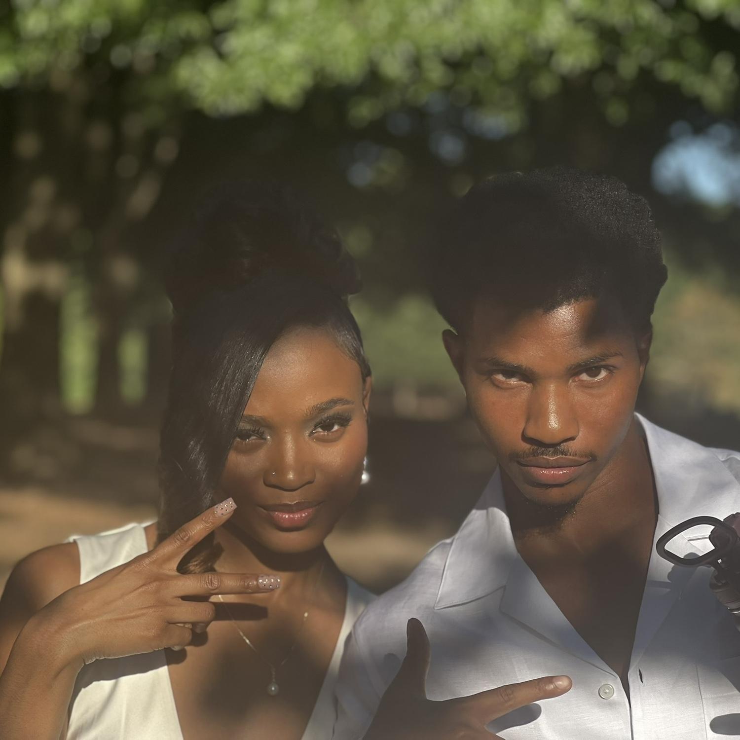 BTS for our engagement photoshoot