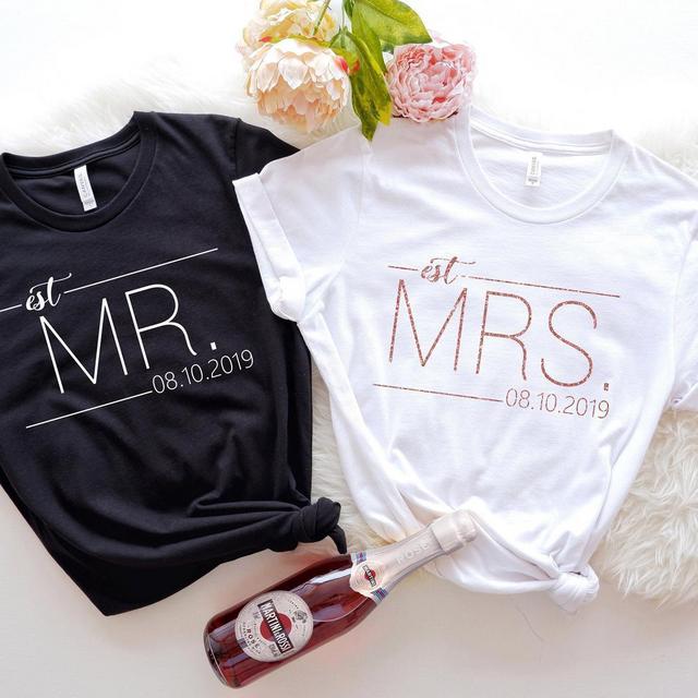 Mr and Mrs Shirt, Mr and Mrs, Just Married...