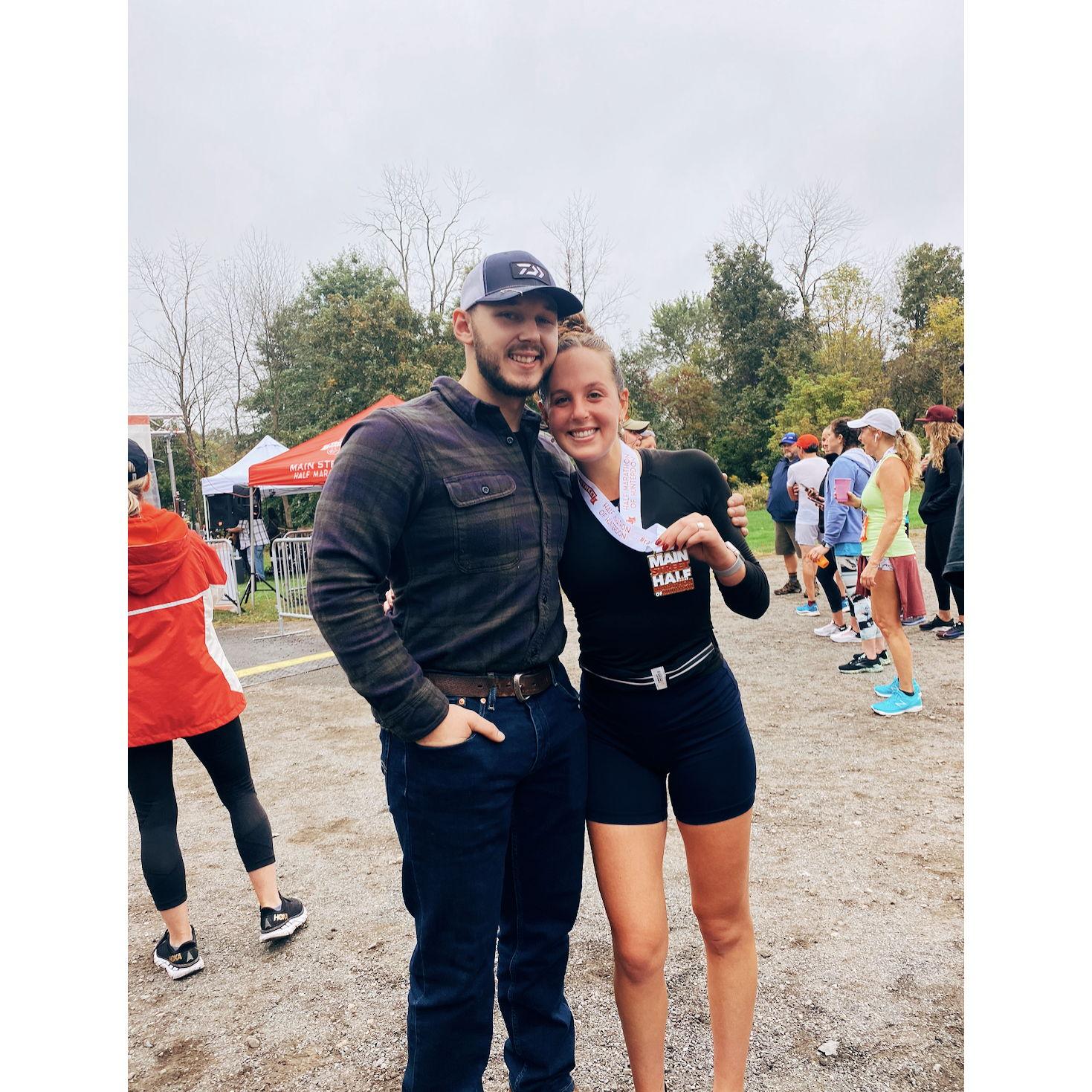 Bianca's first half marathon!