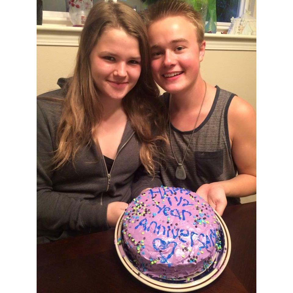 Our 1 and 1/2 year anniversary.