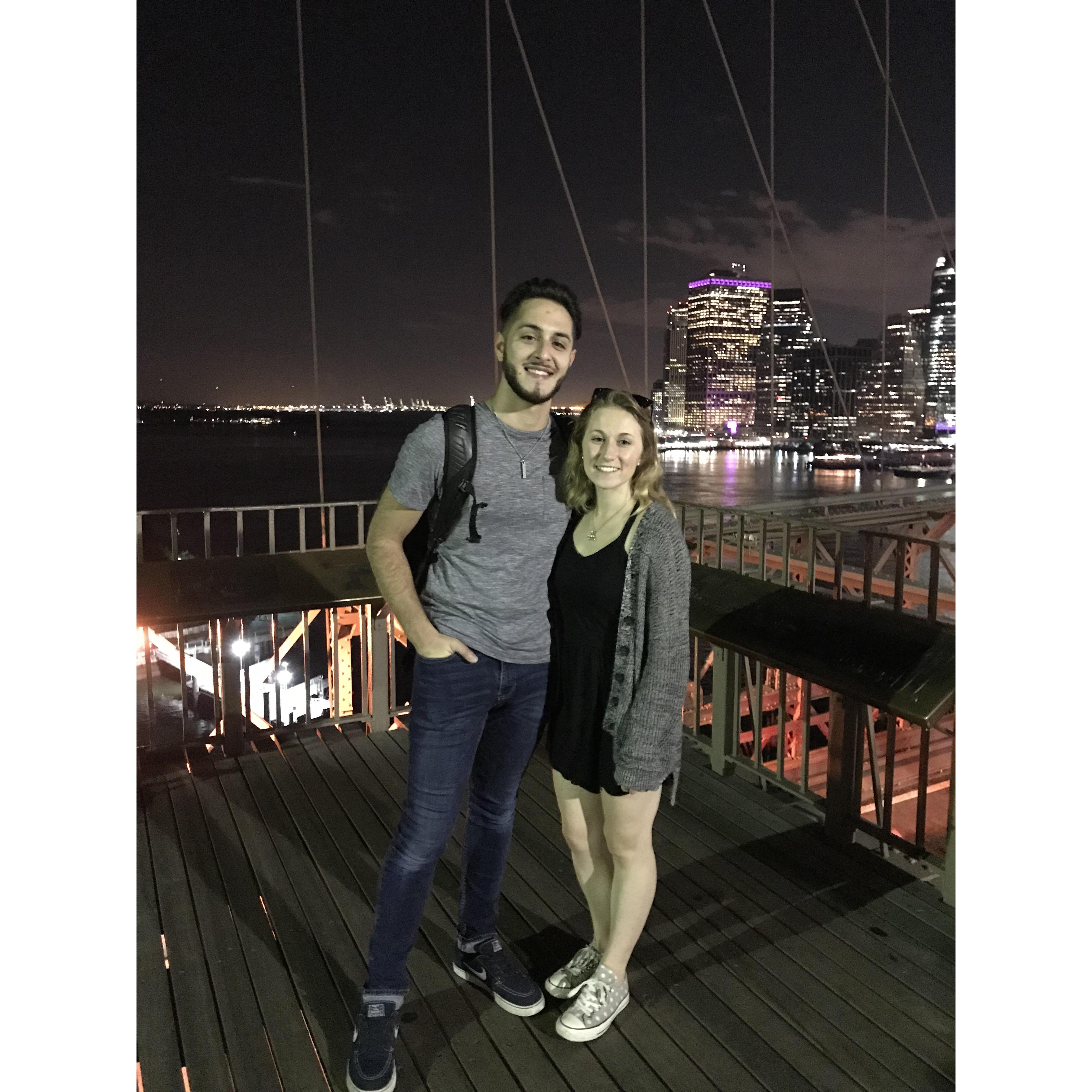 Our 2nd trip to NYC together - Brooklyn Bridge 2018