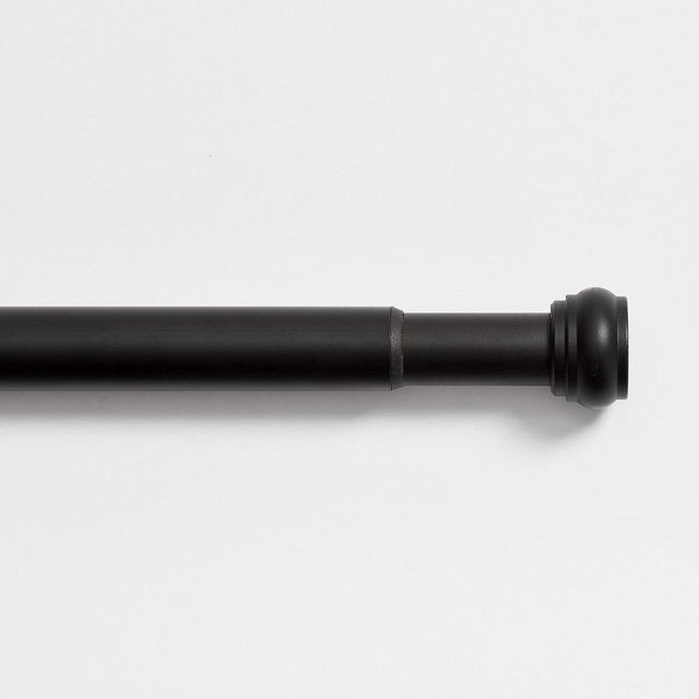 Wall Mount Classic Shower Curtain Rod, Matte Black, 72"