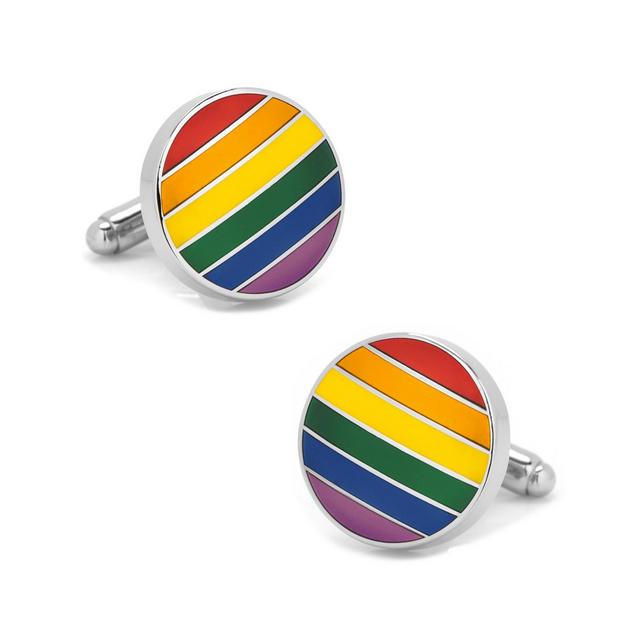 Rainbow Stripe Cufflinks