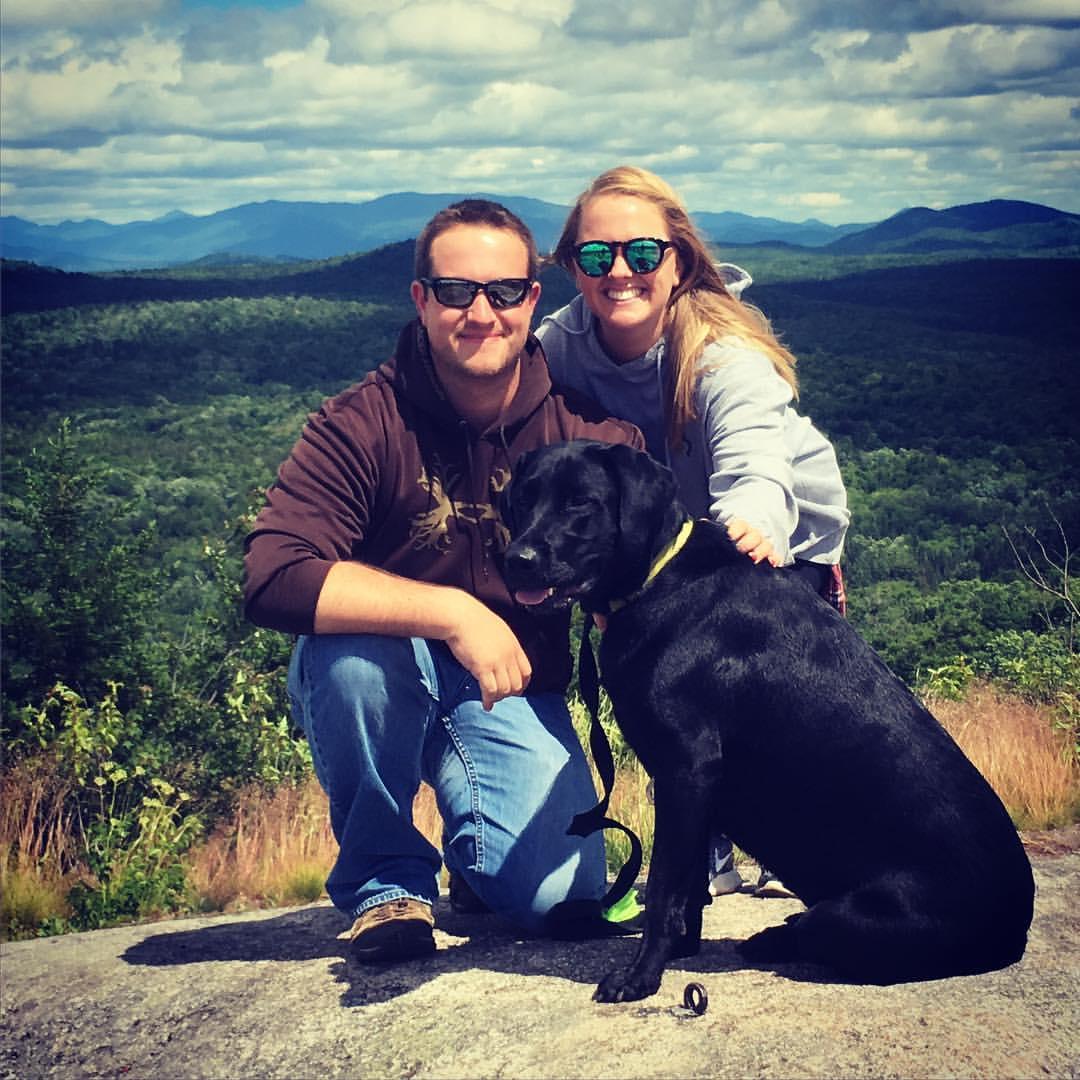 In Tupper Lake for Melissa's first visit.  One of our first photos together, just the 3 of us!