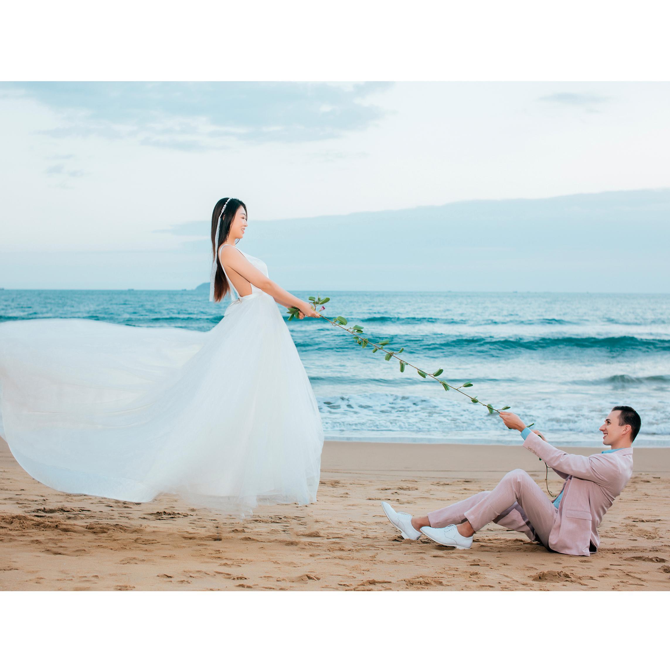 11/30/2019 pre-wedding photo shoot in Sanya, China