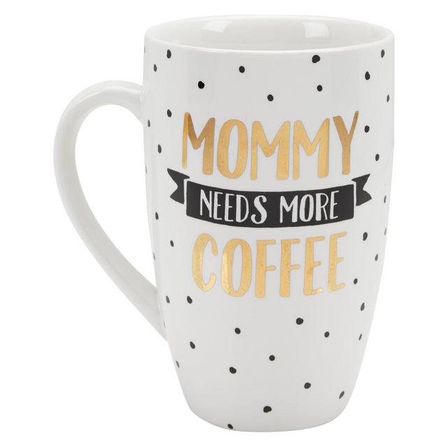 Pearhead 22oz Ceramic Mug - "Mommy Needs More Coffee"