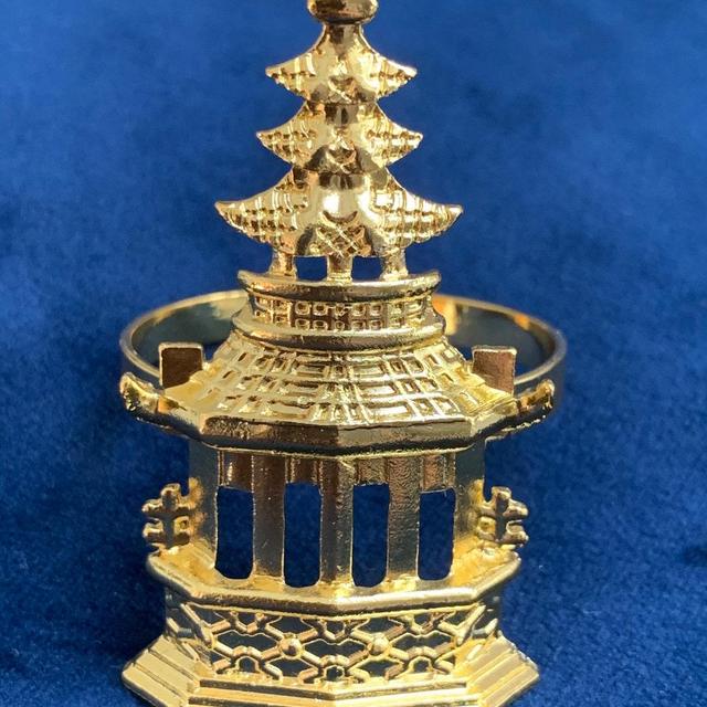 Pagoda Buckle Napkin Ring Set of 12