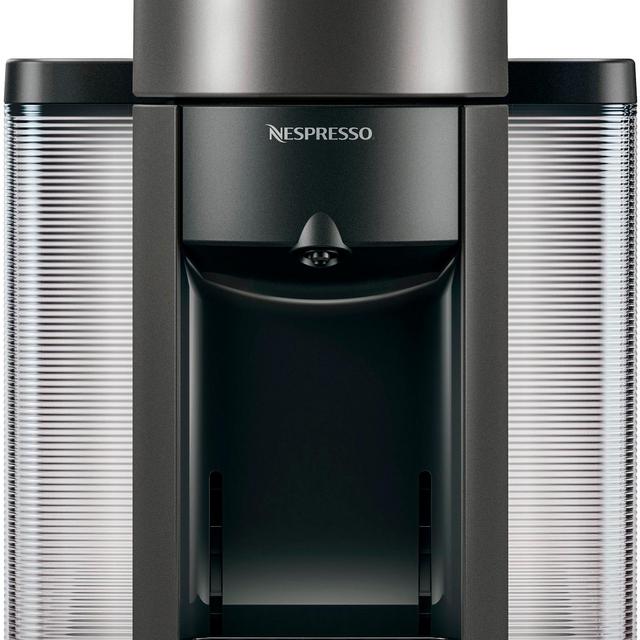 Nespresso - Vertuo Coffee Maker and Espresso Machine with Aeroccino Milk Frother by DeLonghi - Graphite Metal