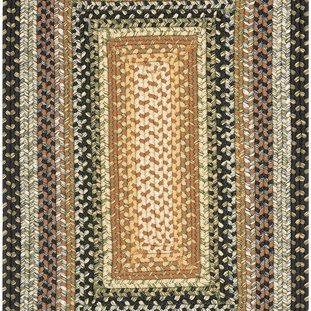 SAFAVIEH Washable Rug Outdoor Braided Collection - 2'6" x 4', Multi, Handmade & Reversible, Non-Shedding & Easy to Clean, Entryway, Front Door, Kitchen, Mudroom (BRD308A)