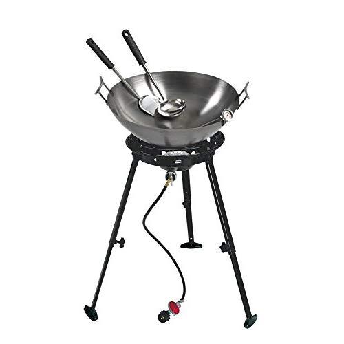 Eastman Outdoors 37212 Outdoor Gourmet 22 Inch Carbon Steel Wok Kit