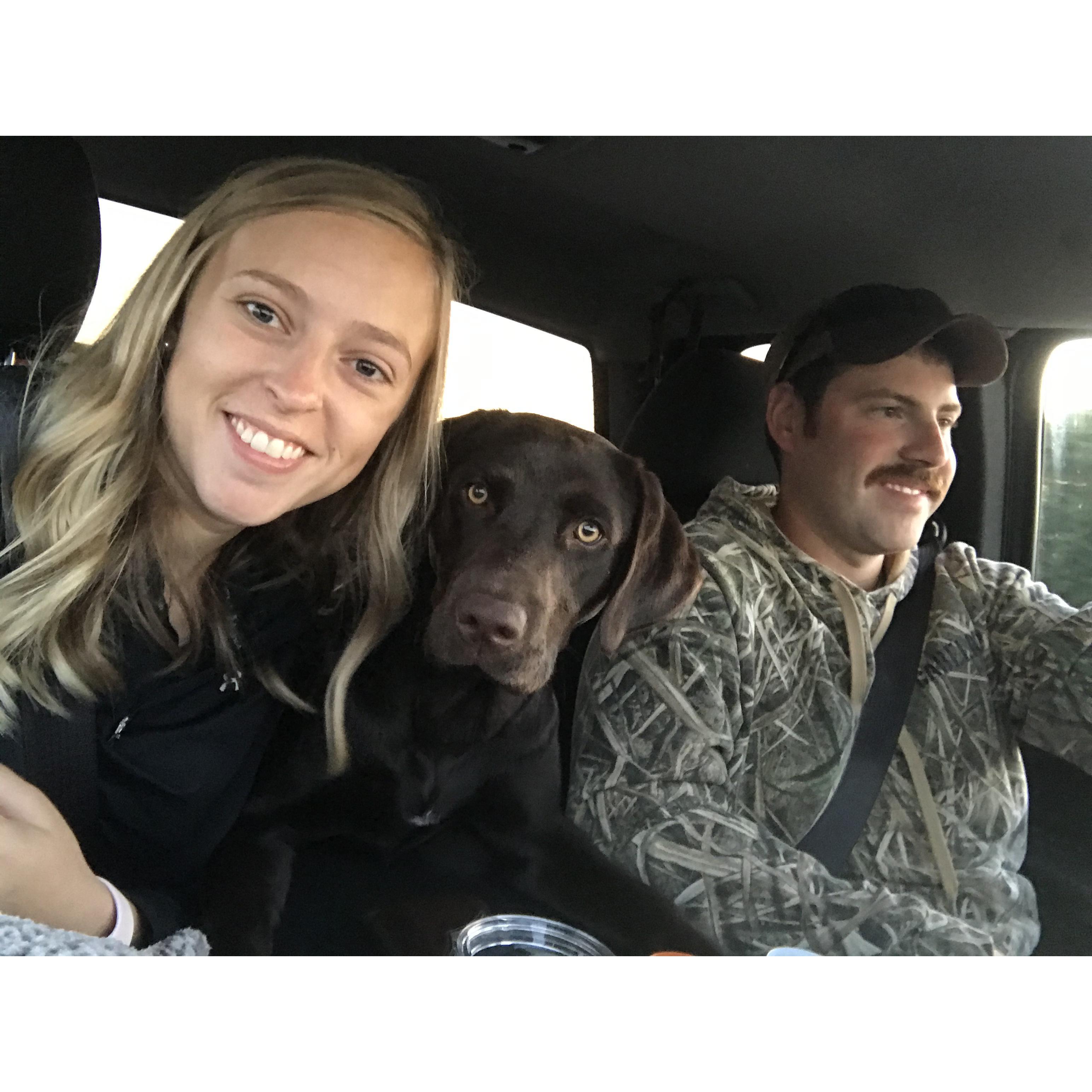 One of our many road trips to Iowa.