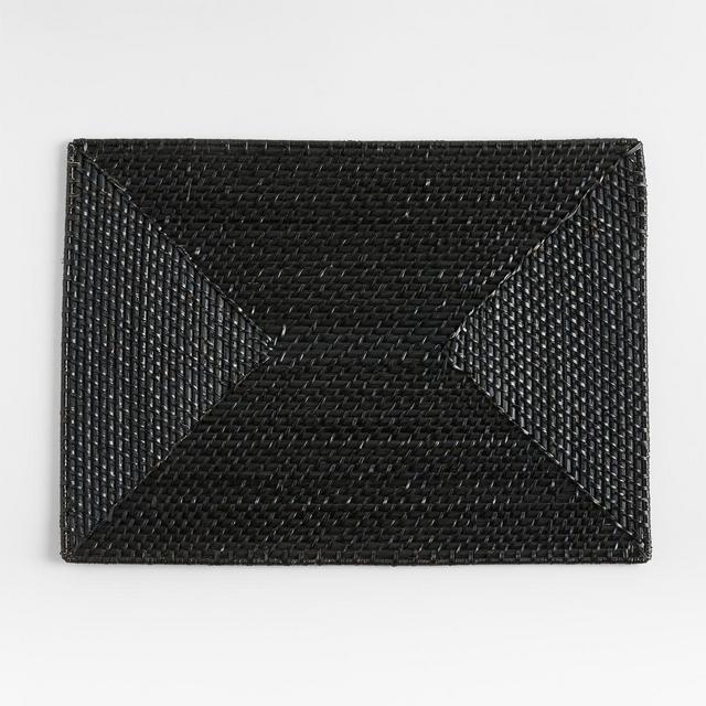 Artesia Rectangle Black Placemat