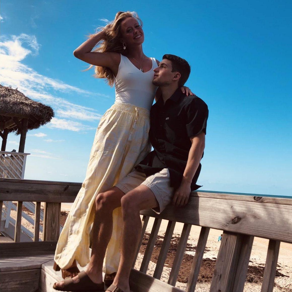 The couple at the beach