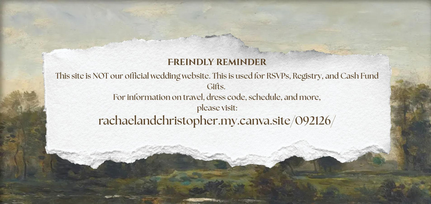 The Wedding Website of Rachael Harper and Christopher Underdown