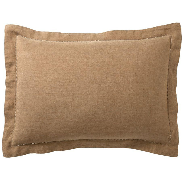 Belgian Flax Linen Sham, Bronze, Standard, Set of 2